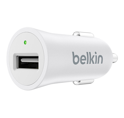 belkin f8m730btwht usb car charger for apple and android devices, white